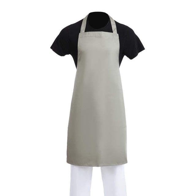 B427 Whites Polycotton Bib Apron Olive JD Catering Equipment Solutions Ltd