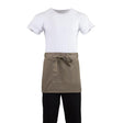 B432 Whites Short Bistro Apron Tan JD Catering Equipment Solutions Ltd