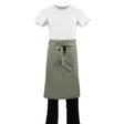 B434 Whites Regular Bistro Apron Olive JD Catering Equipment Solutions Ltd