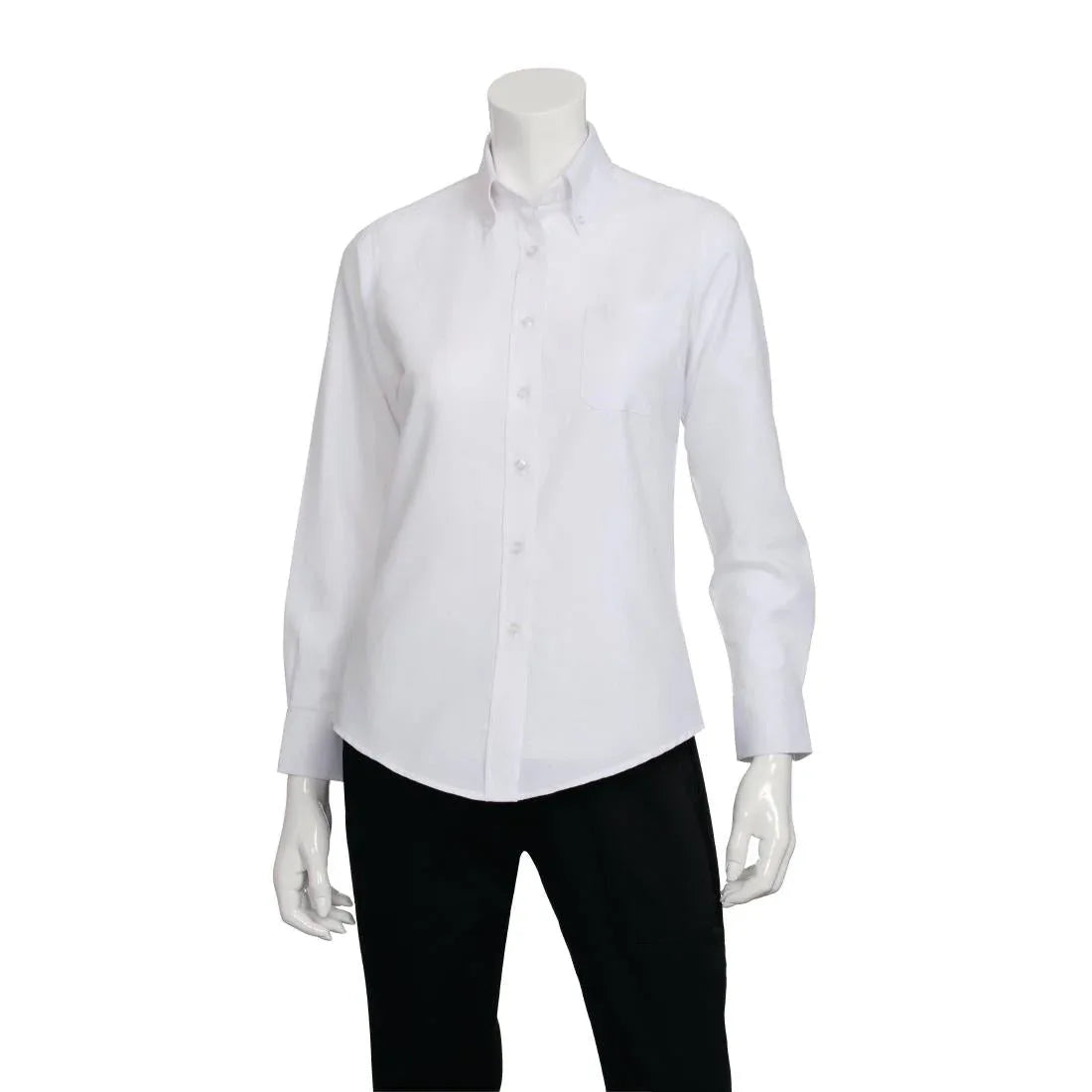 B878-L Chef Works Womens Oxford Shirt L - JD Catering Equipment Solutions Ltd