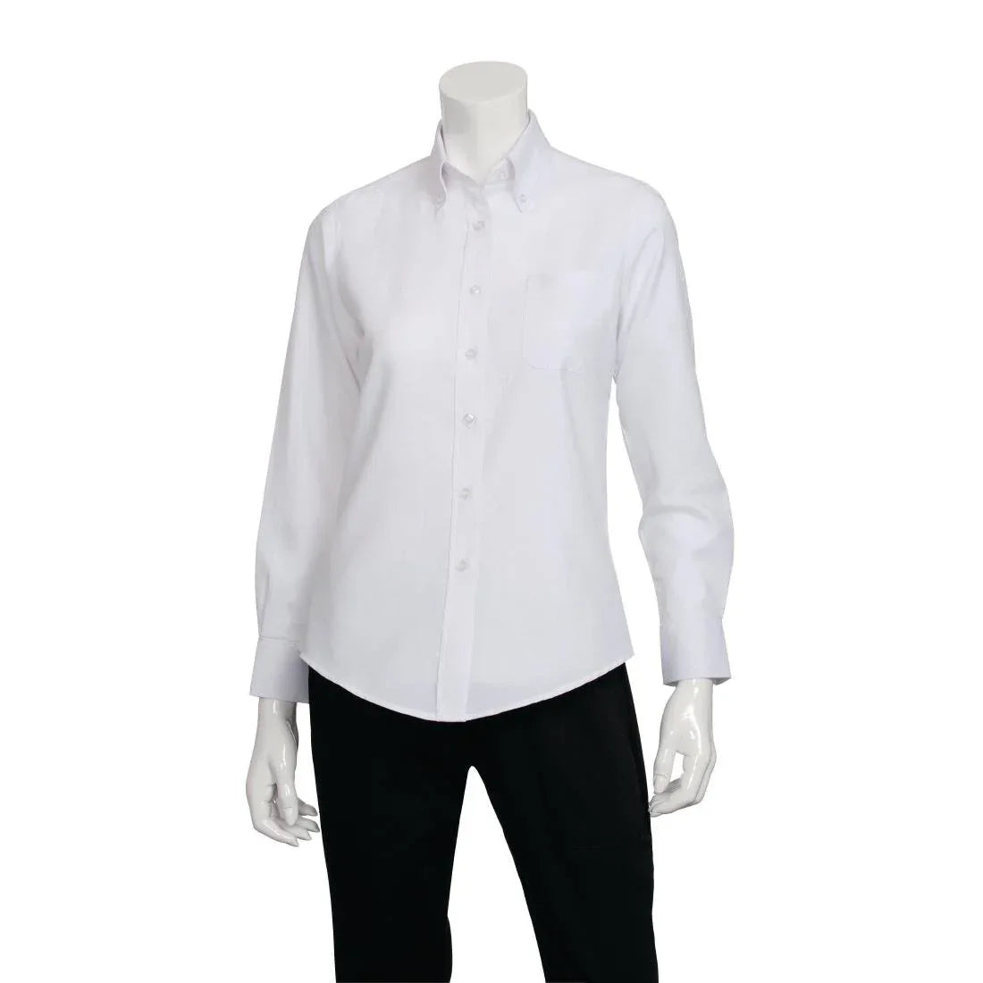 B878-XXL Chef Works Womens Oxford Shirt 2XL - JD Catering Equipment Solutions Ltd