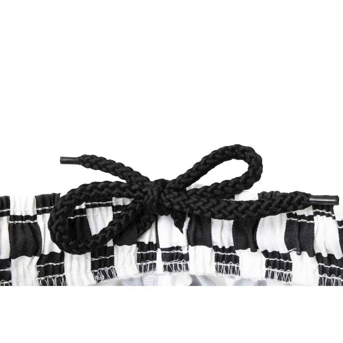 BA002-M Whites Unisex Vegas Trousers Big Black & White Check Size M - JD Catering Equipment Solutions Ltd
