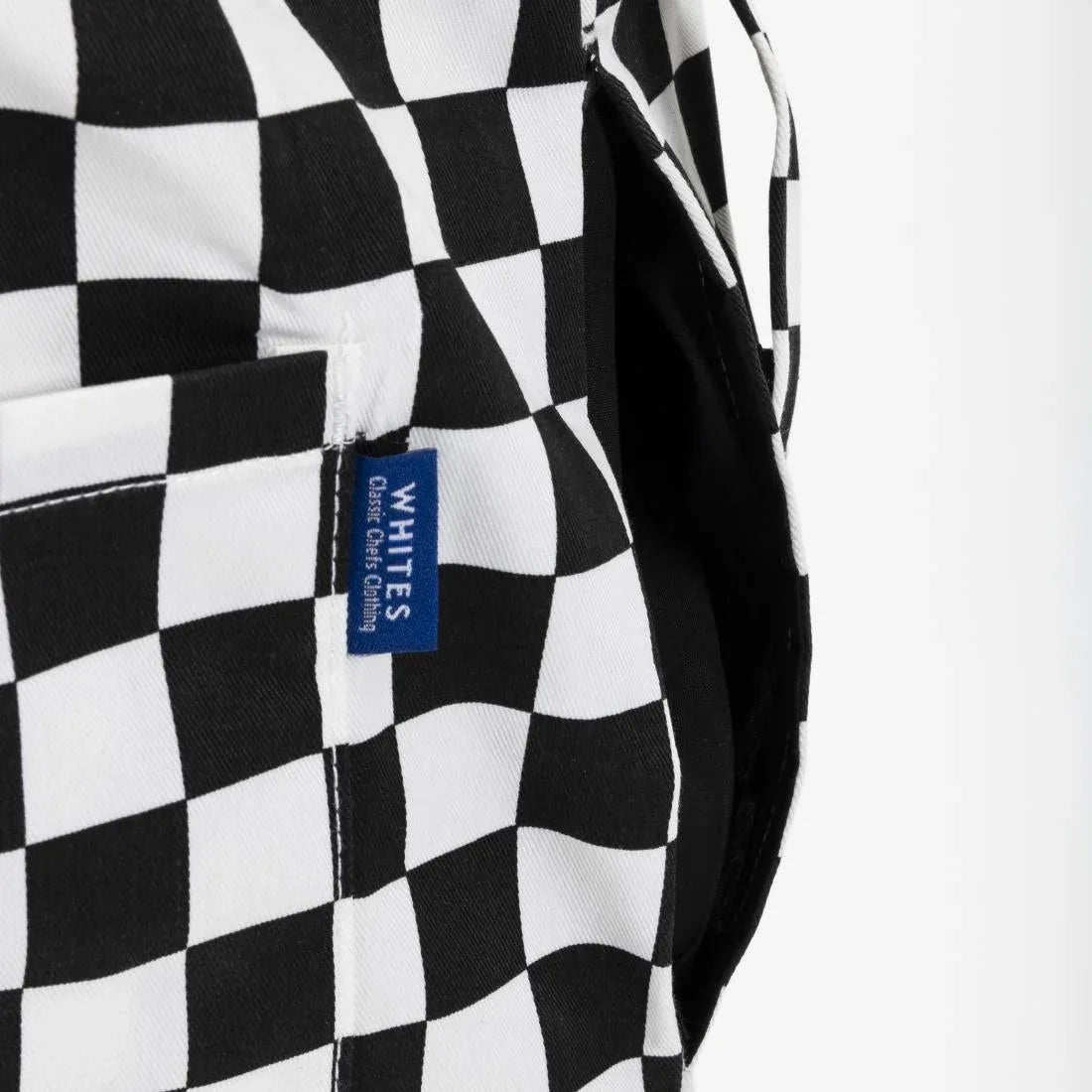 BA002-XL Whites Unisex Vegas Trousers Big Black & White Check Size XL - JD Catering Equipment Solutions Ltd