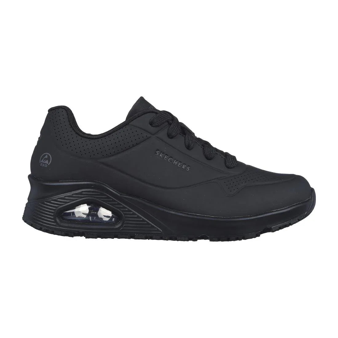 BA004-6 Skechers Work Womens Uno Slip Resistant Trainers Black 39 - JD Catering Equipment Solutions Ltd
