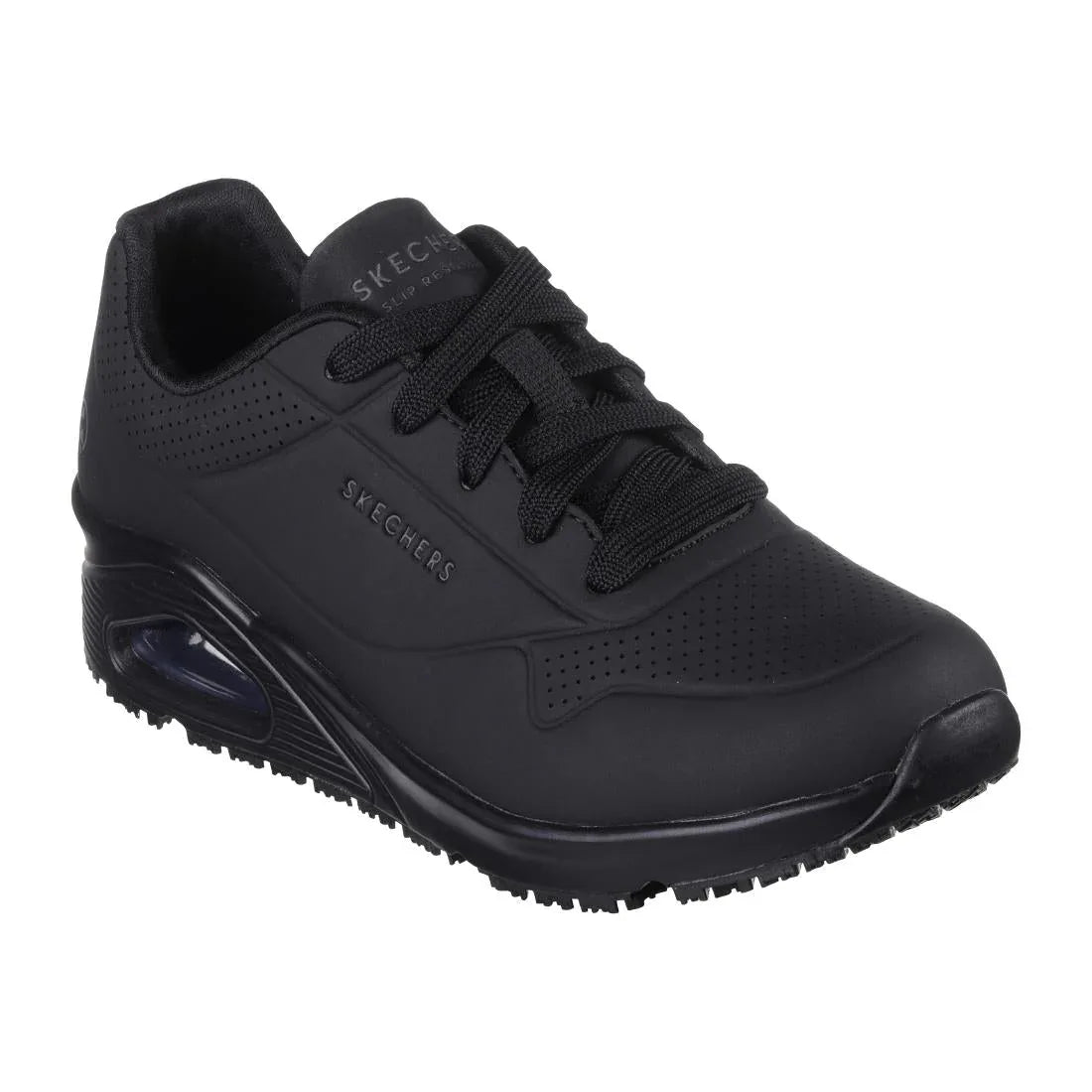 BA004-7 Skechers Work Womens Uno Slip Resistant Trainers Black 40 - JD Catering Equipment Solutions Ltd