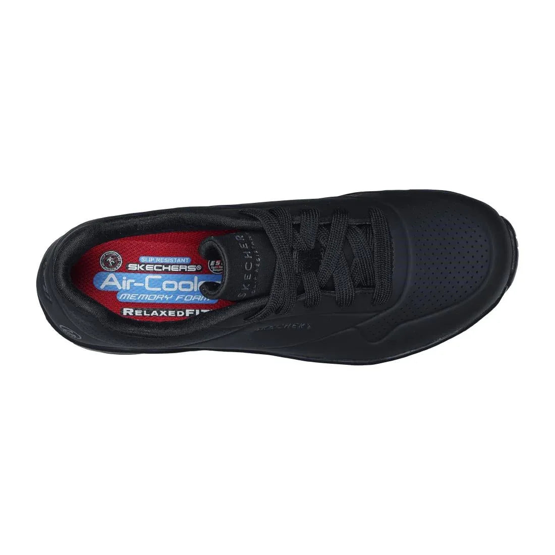 BA004-7 Skechers Work Womens Uno Slip Resistant Trainers Black 40 - JD Catering Equipment Solutions Ltd