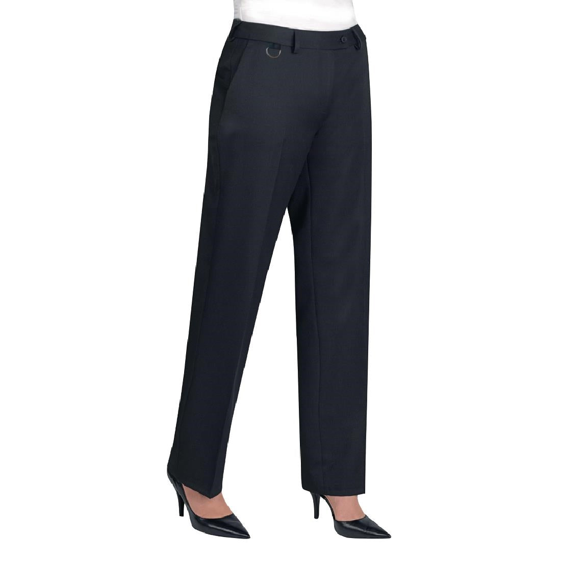 BA054-20 Brook Taverner Ladies Venus Black Waiting Trousers Size 20 JD Catering Equipment Solutions Ltd