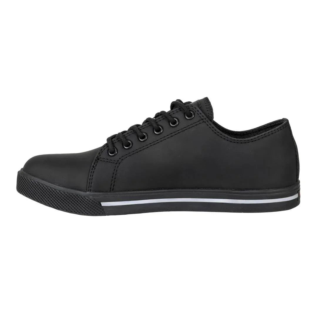 BA060-43 Slipbuster Recycled Microfibre Safety Trainers Matte Black 43 - JD Catering Equipment Solutions Ltd