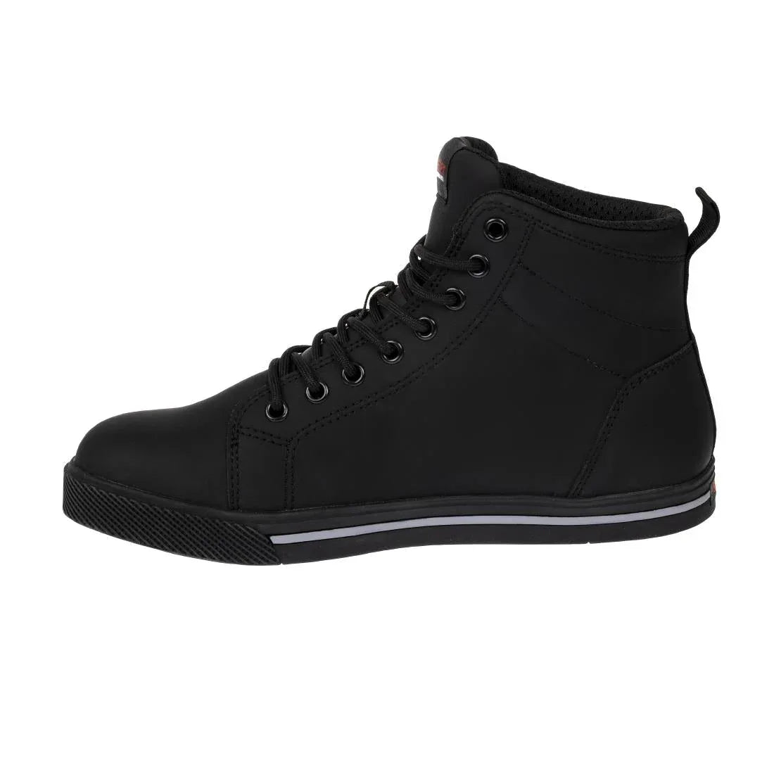 BA061-39 Slipbuster Recycled Microfibre Safety Hi Top Boots Matte Black 39 - JD Catering Equipment Solutions Ltd