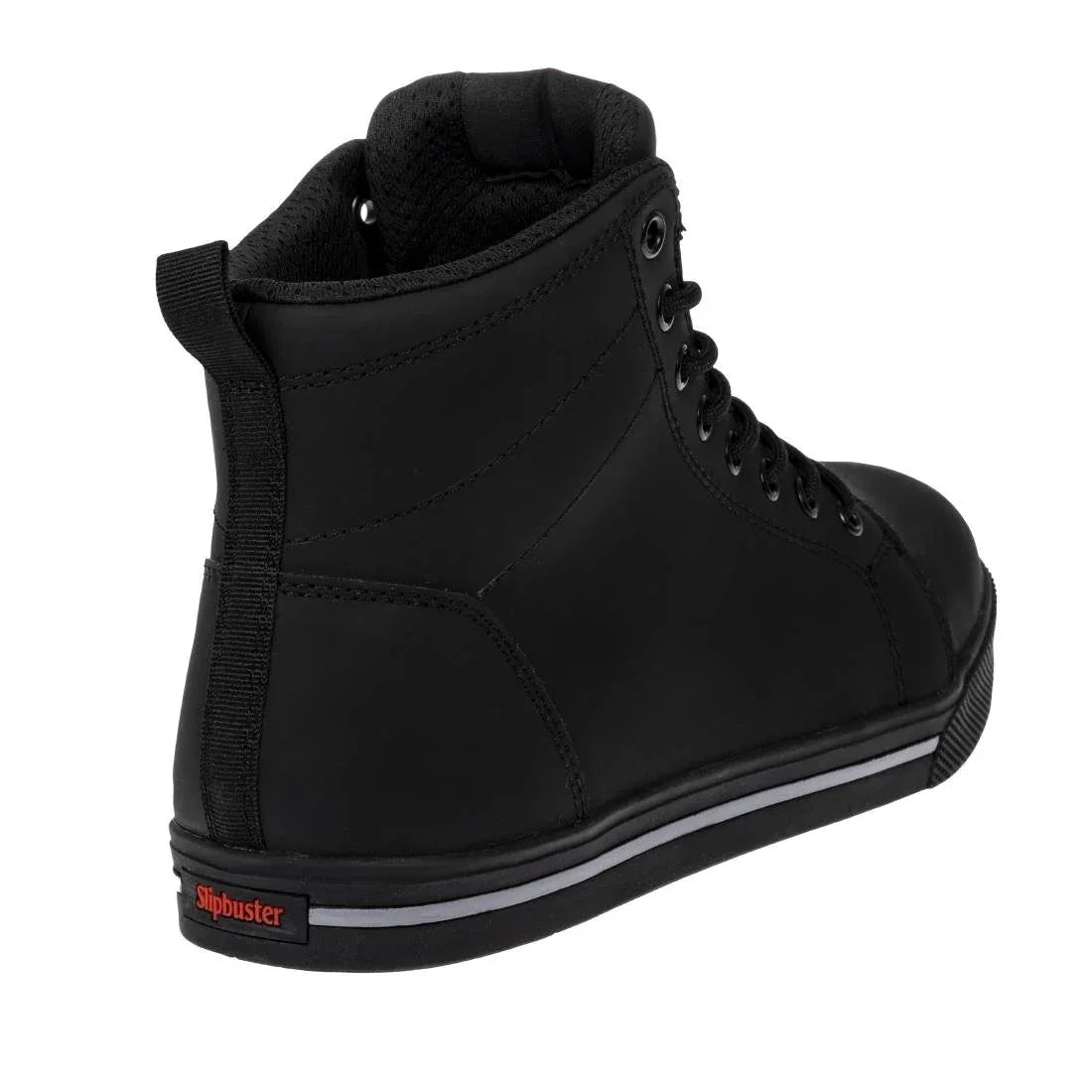 BA061-40 Slipbuster Recycled Microfibre Safety Hi Top Boots Matte Black 40 - JD Catering Equipment Solutions Ltd
