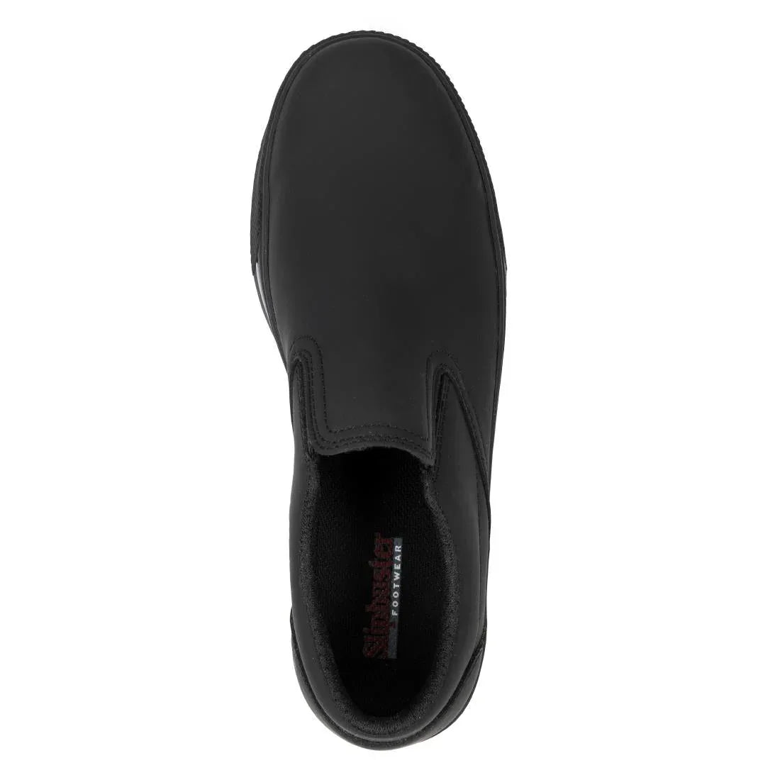 BA062-40 Slipbuster Recycled Microfibre Slip-on Shoe Matte Black 40 - JD Catering Equipment Solutions Ltd