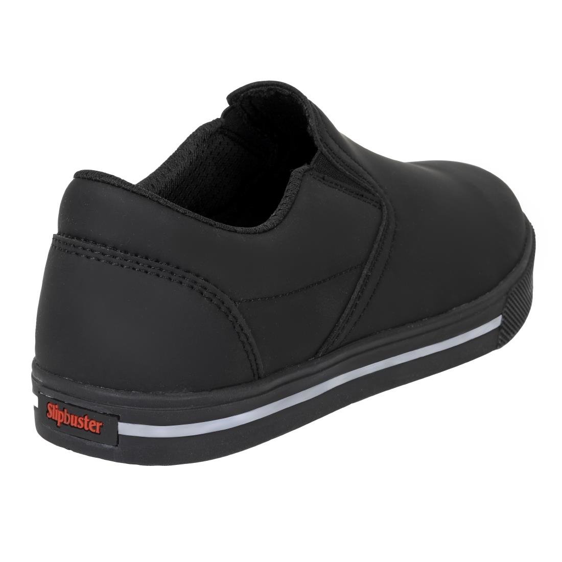 BA062-41 Slipbuster Recycled Microfibre Slip-on Shoe Matte Black 41 JD Catering Equipment Solutions Ltd
