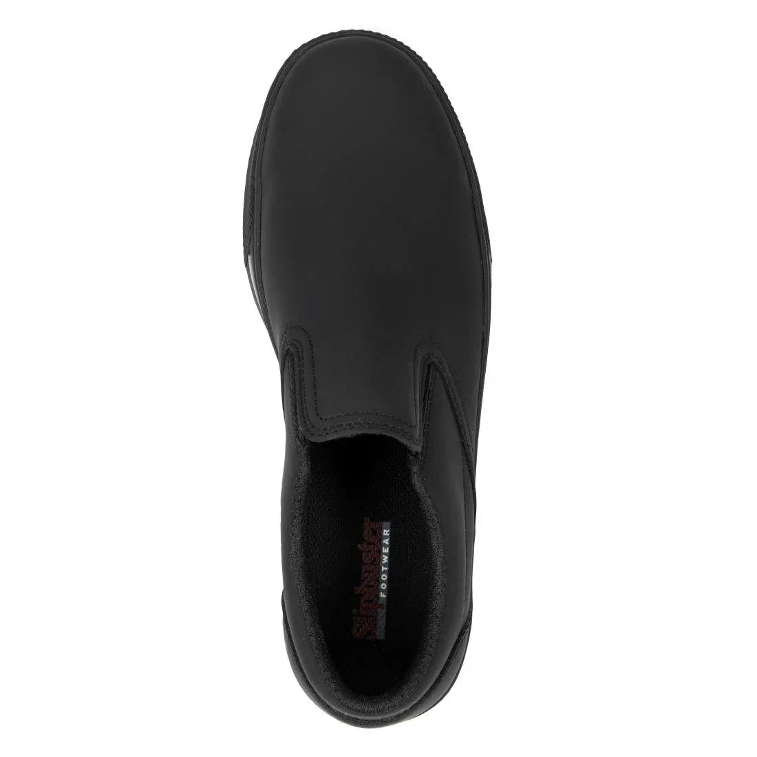 BA062-42 Slipbuster Recycled Microfibre Slip-on Shoe Matte Black 42 - JD Catering Equipment Solutions Ltd