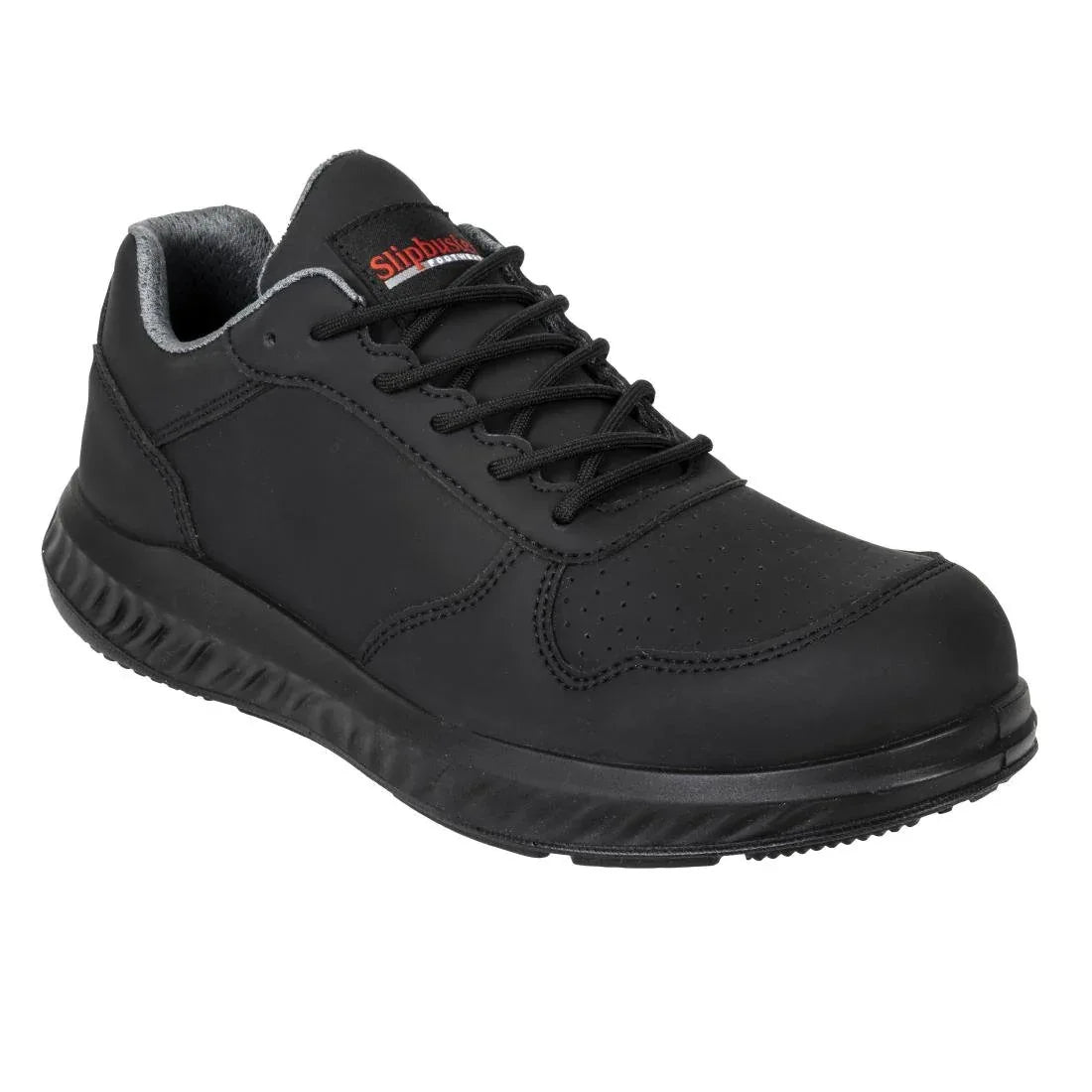 BA063-45 Slipbuster Recycled Microfibre Trainers Matte Black 45 - JD Catering Equipment Solutions Ltd