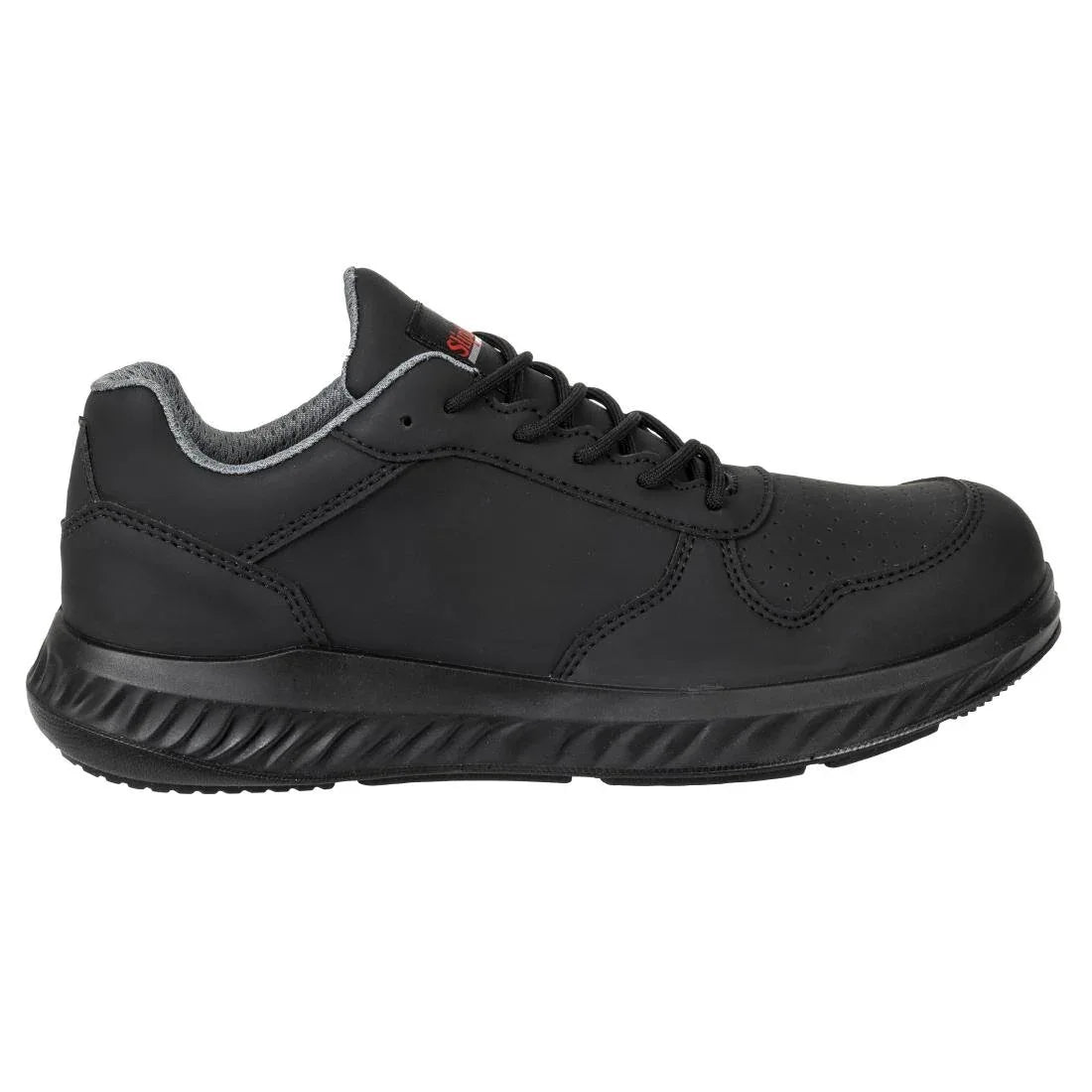BA063-46 Slipbuster Recycled Microfibre Trainers Matte Black 46 - JD Catering Equipment Solutions Ltd