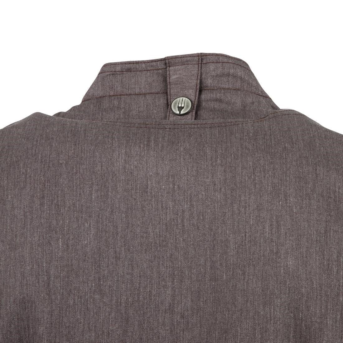 BB263-XS Chef Works Hartford Lightweight L/S Zipper Coat Graphite Size XS JD Catering Equipment Solutions Ltd