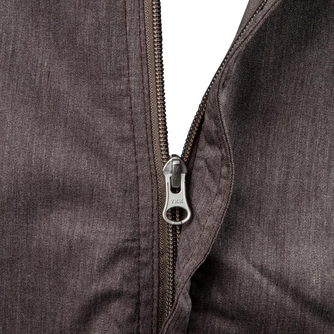BB263-XS Chef Works Hartford Lightweight L/S Zipper Coat Graphite Size XS JD Catering Equipment Solutions Ltd