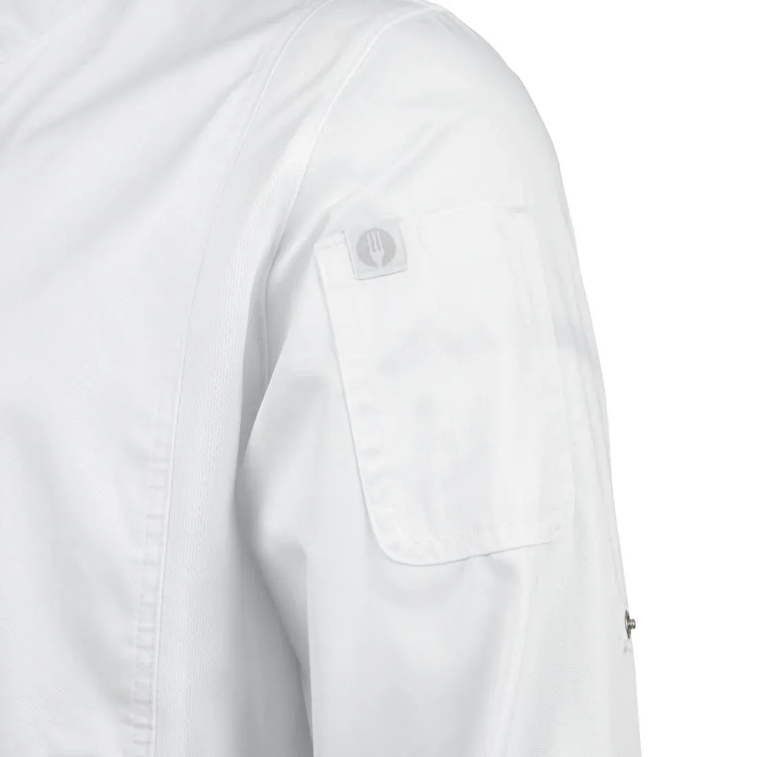 BB264-3XL Chef Works Unisex Hartford Lightweight Chef Jacket White Size 3XL - JD Catering Equipment Solutions Ltd