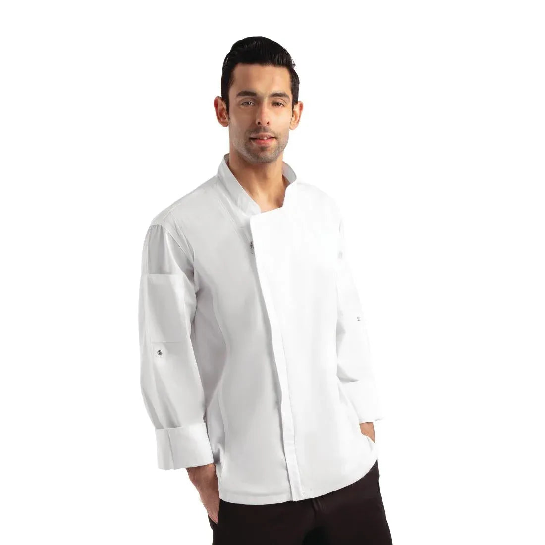 BB264-3XL Chef Works Unisex Hartford Lightweight Chef Jacket White Size 3XL - JD Catering Equipment Solutions Ltd
