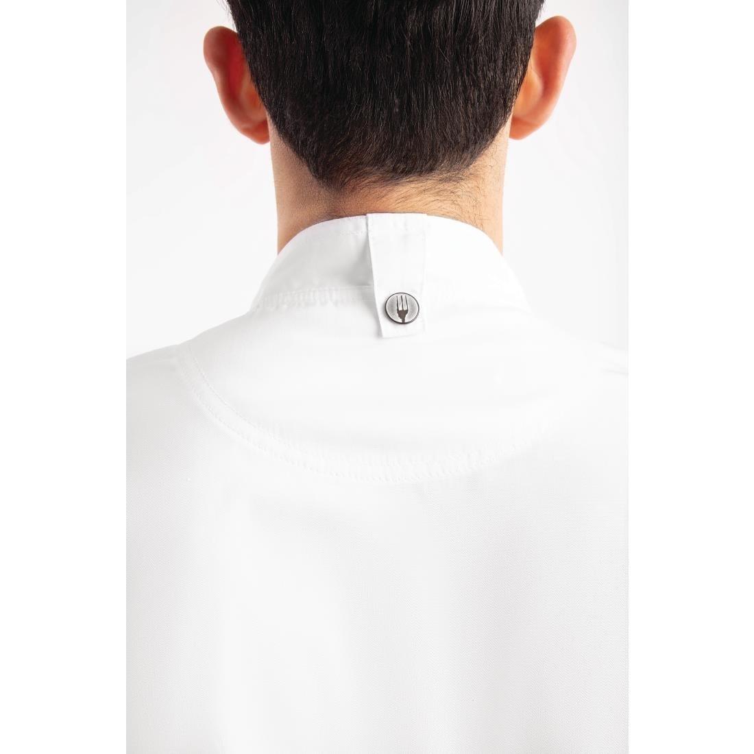 BB264-M Chef Works Unisex Hartford Lightweight Chef Jacket White Size M - JD Catering Equipment Solutions Ltd