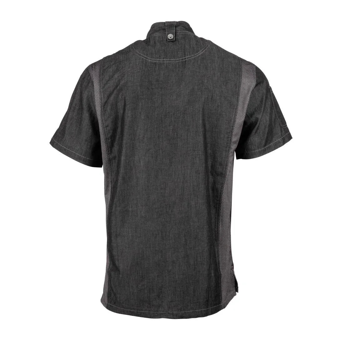 BB270-S Chef Works Urban Delancey Short Sleeve Denim Chefs Jacket Size S - JD Catering Equipment Solutions Ltd