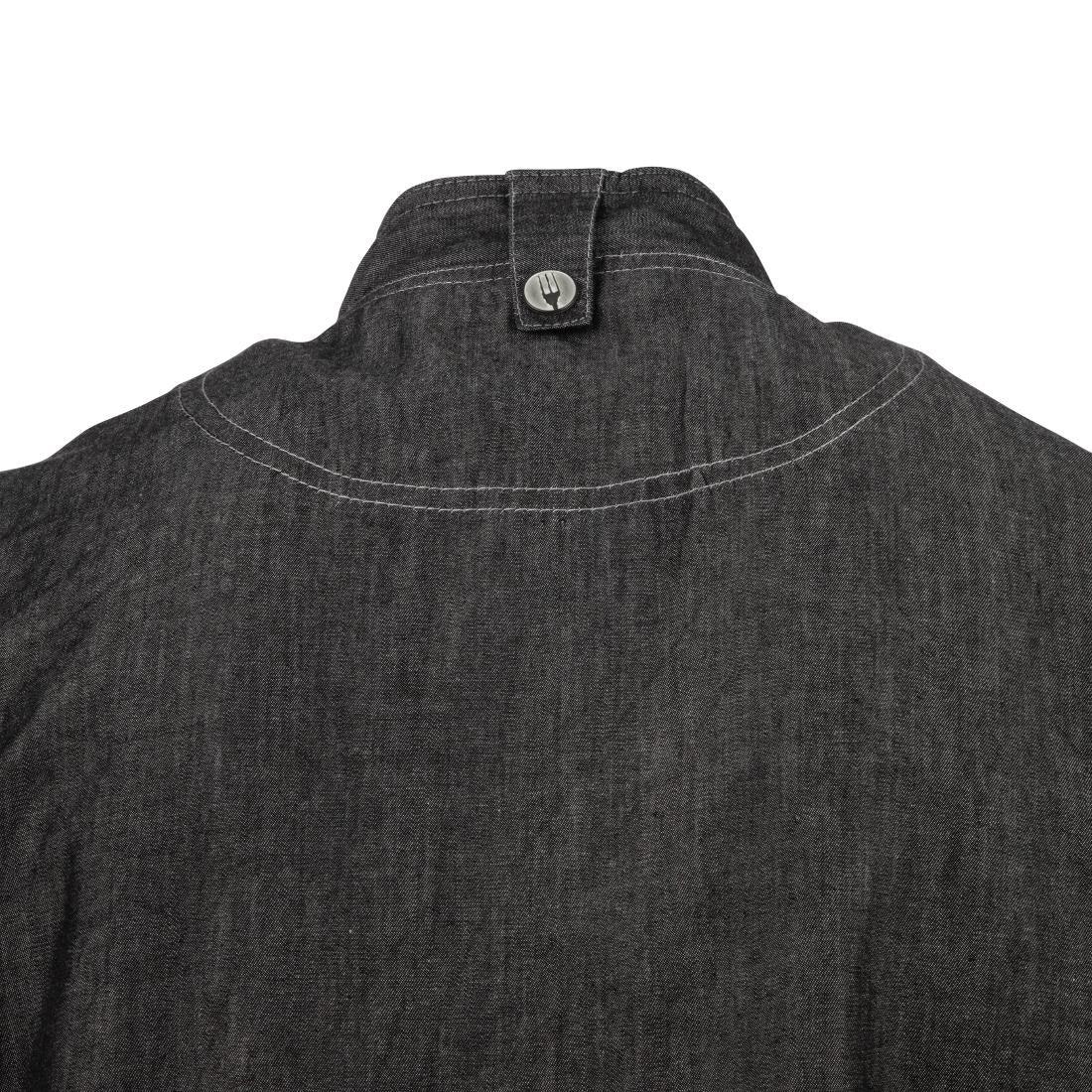 BB270-S Chef Works Urban Delancey Short Sleeve Denim Chefs Jacket Size S - JD Catering Equipment Solutions Ltd
