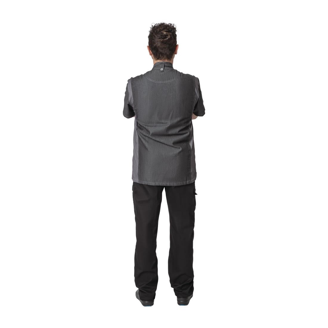 BB270-S Chef Works Urban Delancey Short Sleeve Denim Chefs Jacket Size S JD Catering Equipment Solutions Ltd