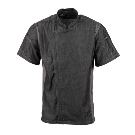 BB270-XL Chef Works Urban Delancey Short Sleeve Denim Chefs Jacket Size XL JD Catering Equipment Solutions Ltd