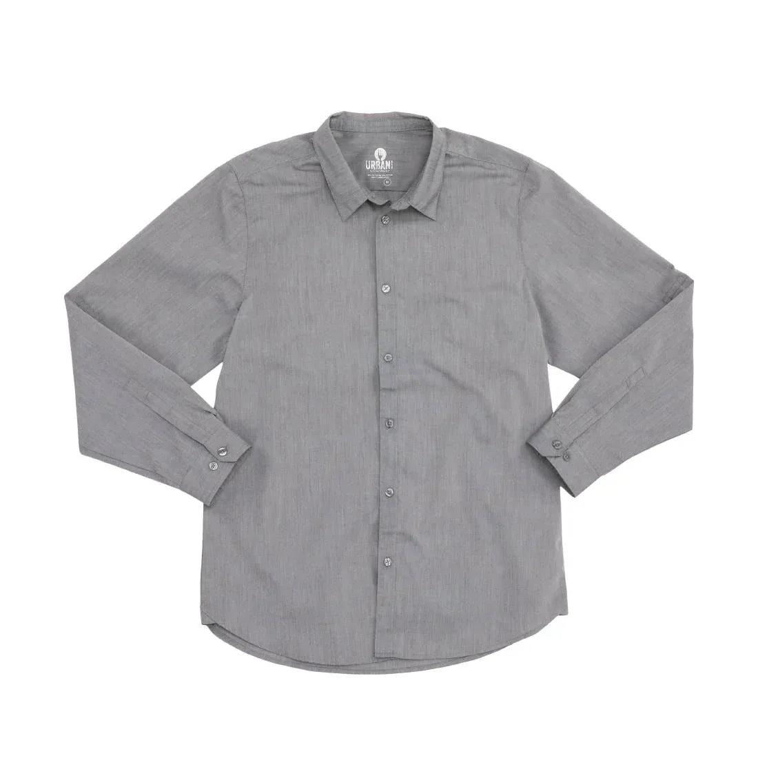 BB336-XL Chef Works Urban Modern Chambray Shirt Grey Size XL - JD Catering Equipment Solutions Ltd