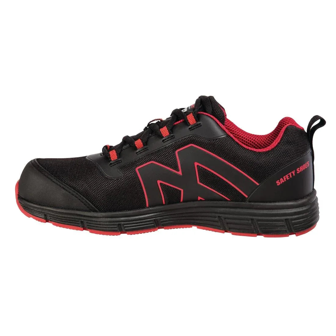 BB421-41 Slipbuster Mesh Safety Trainers Black 41 - JD Catering Equipment Solutions Ltd