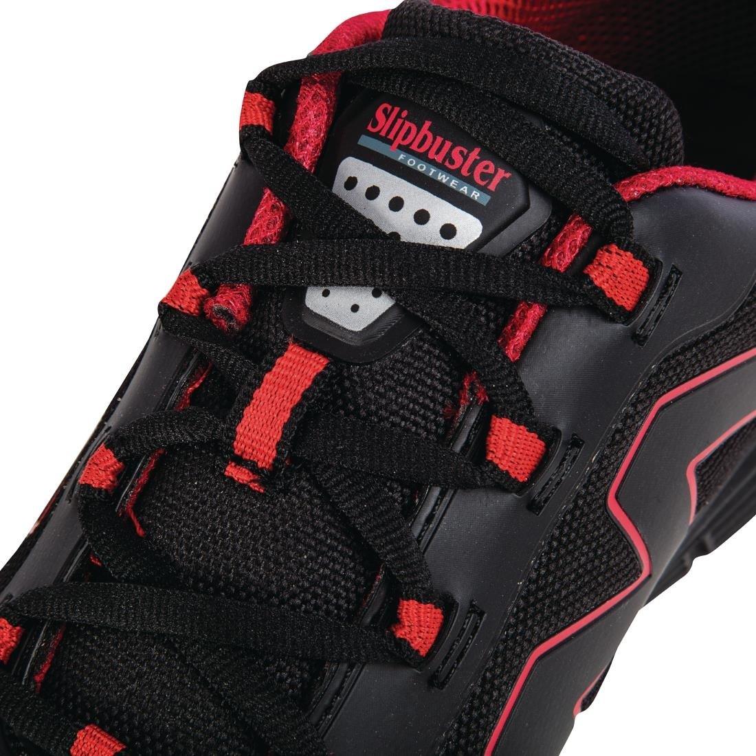 BB421-41 Slipbuster Mesh Safety Trainers Black 41 - JD Catering Equipment Solutions Ltd