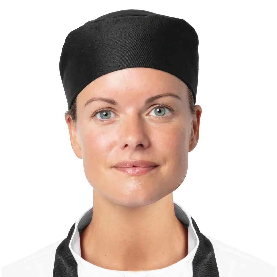 BB476 Nisbets Essentials Chef Skull Caps Black (Pack of 2) - JD Catering Equipment Solutions Ltd