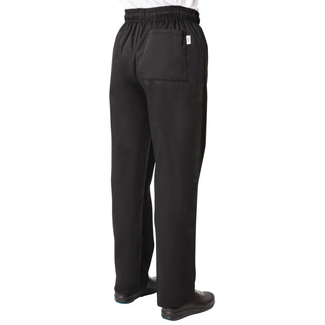 BB477-XL Nisbets Essentials Chef Trousers Black XL - JD Catering Equipment Solutions Ltd