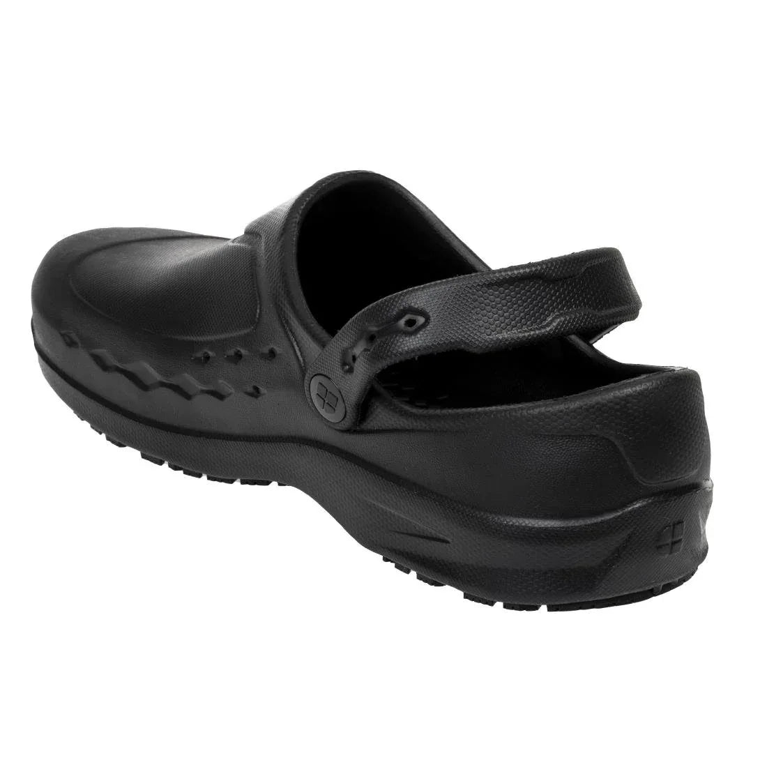 BB569-45 Shoes for Crews Zinc Clogs Black Size 45 - JD Catering Equipment Solutions Ltd