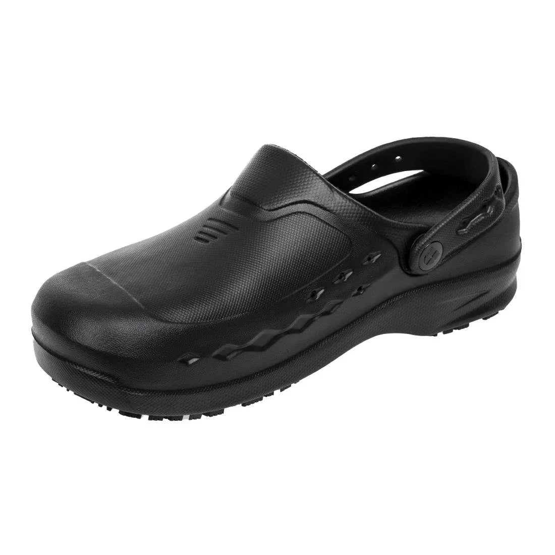 BB569-45 Shoes for Crews Zinc Clogs Black Size 45 - JD Catering Equipment Solutions Ltd