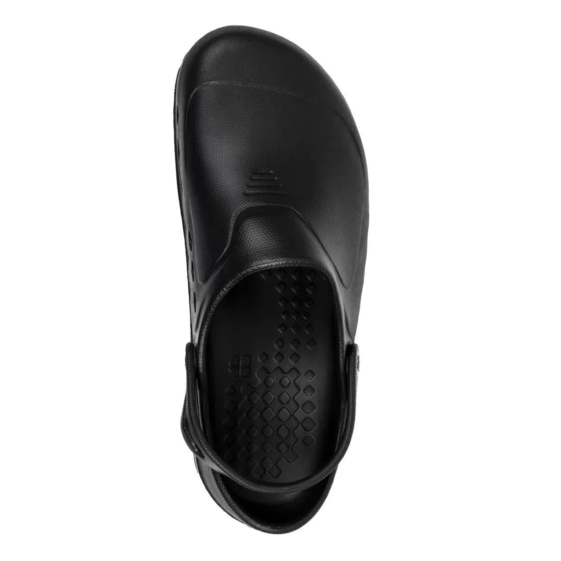 BB569-45 Shoes for Crews Zinc Clogs Black Size 45 - JD Catering Equipment Solutions Ltd