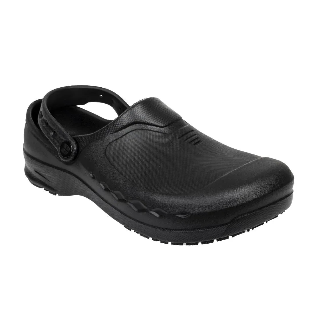 BB569-45 Shoes for Crews Zinc Clogs Black Size 45 - JD Catering Equipment Solutions Ltd