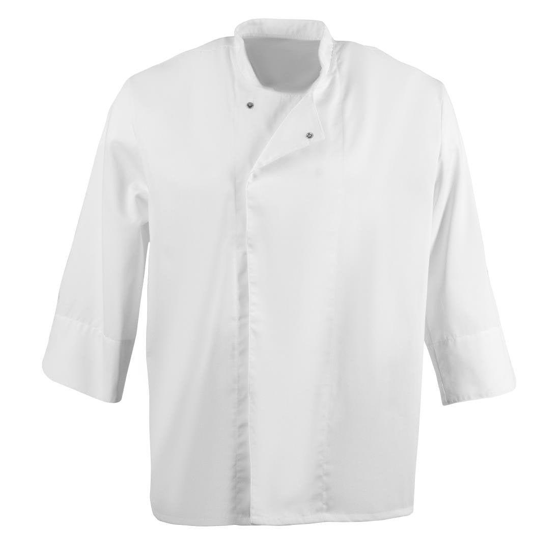 BB578-M Whites Unisex Atlanta Chef Jacket White Teflon Size M JD Catering Equipment Solutions Ltd