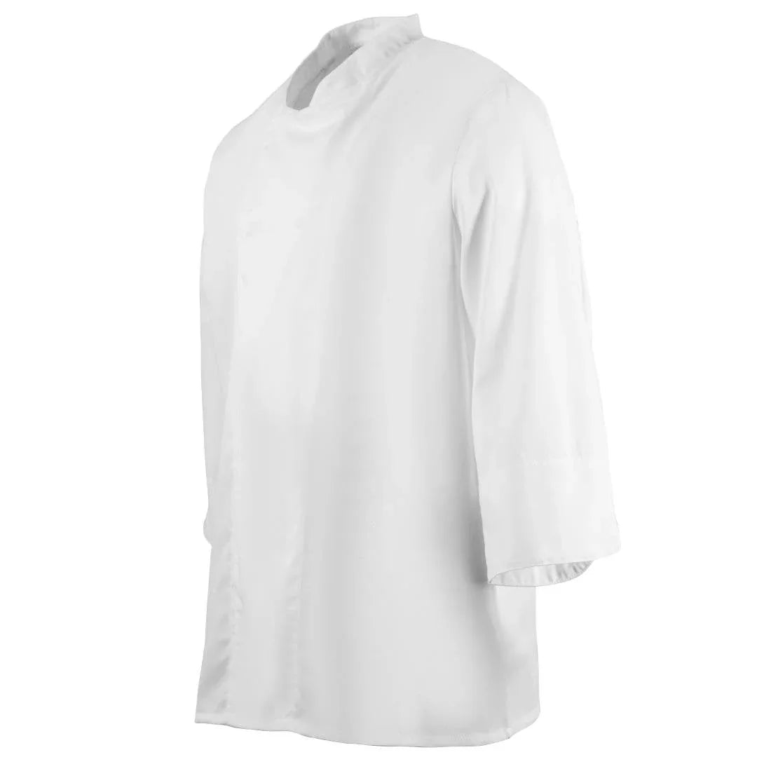BB578-M Whites Unisex Atlanta Chef Jacket White Teflon Size M - JD Catering Equipment Solutions Ltd