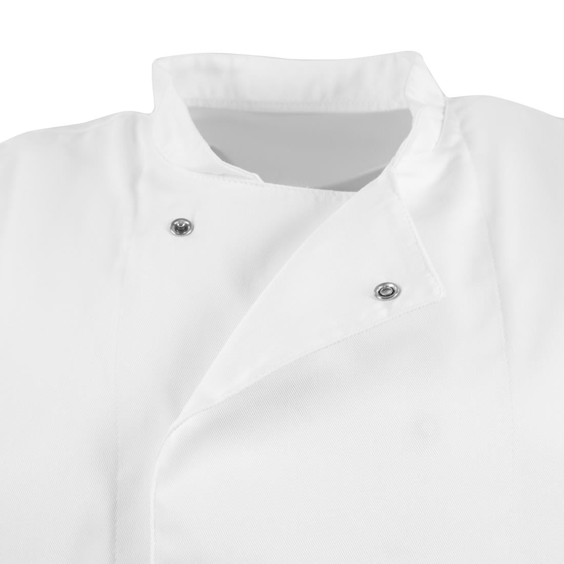 BB578-S Whites Unisex Atlanta Chef Jacket White Teflon Size S JD Catering Equipment Solutions Ltd