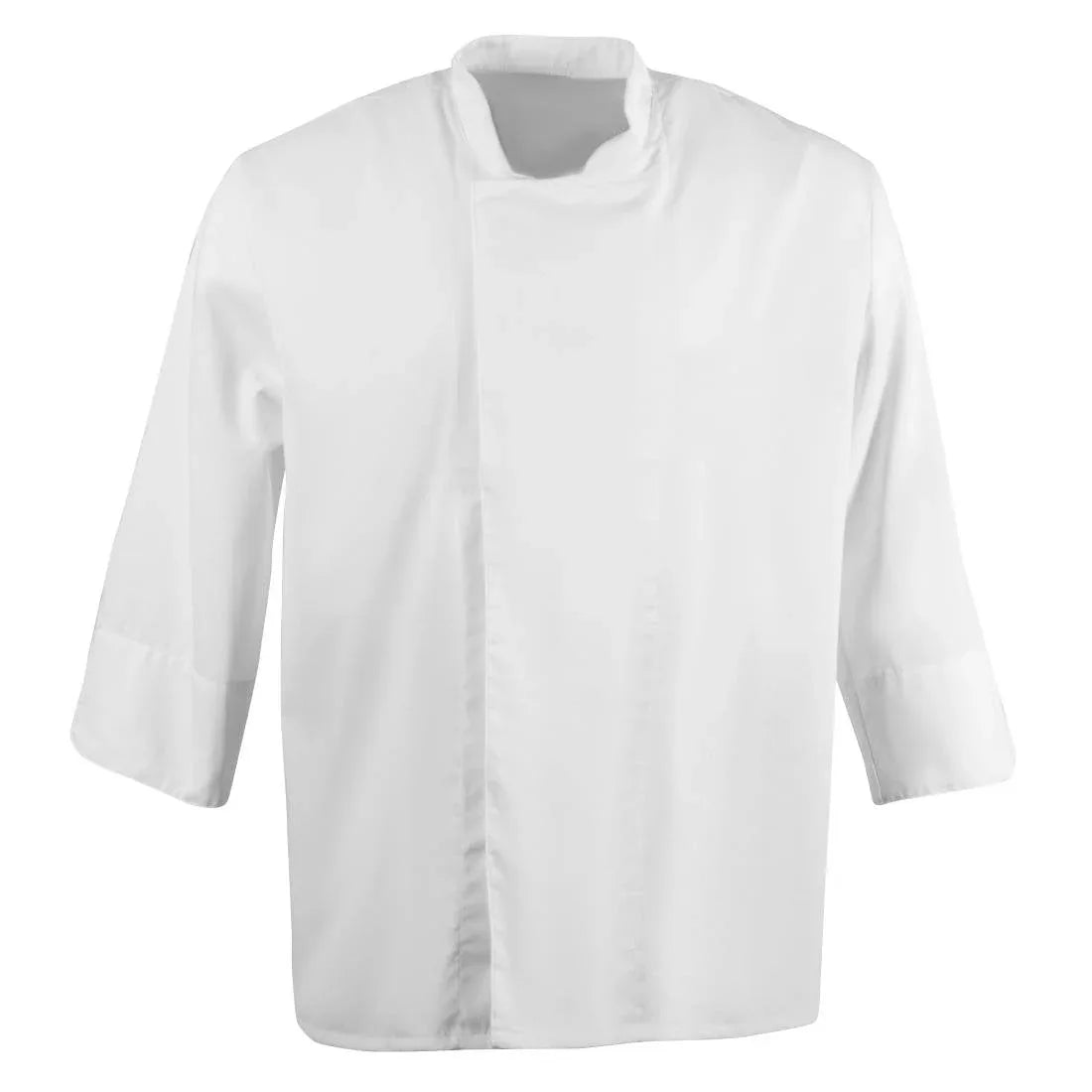 BB578-XL Whites Unisex Atlanta Chef Jacket White Teflon Size XL - JD Catering Equipment Solutions Ltd
