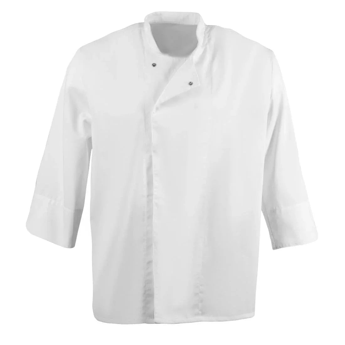 BB578-XL Whites Unisex Atlanta Chef Jacket White Teflon Size XL - JD Catering Equipment Solutions Ltd