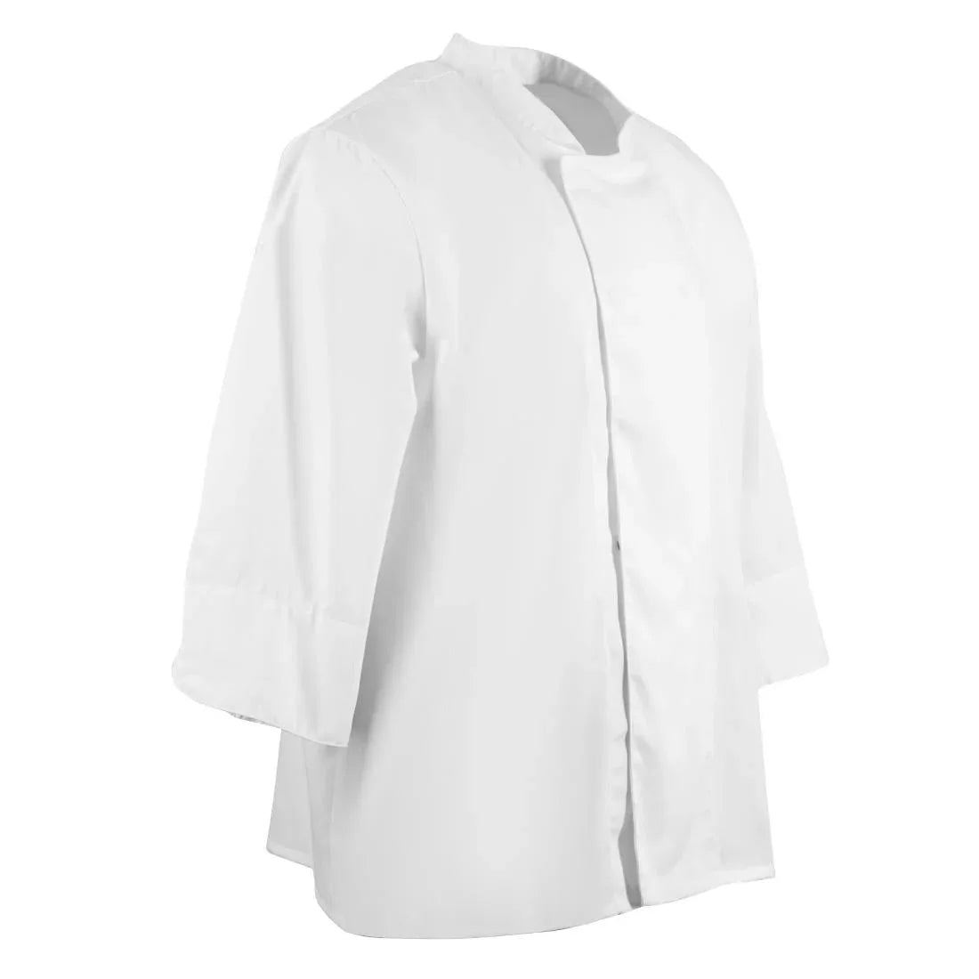 BB578-XL Whites Unisex Atlanta Chef Jacket White Teflon Size XL - JD Catering Equipment Solutions Ltd