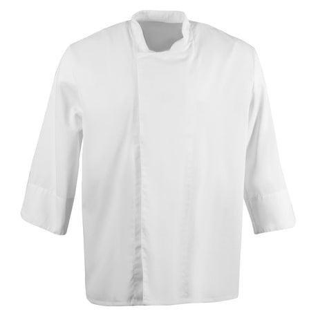 BB578-XL Whites Unisex Atlanta Chef Jacket White Teflon Size XL JD Catering Equipment Solutions Ltd