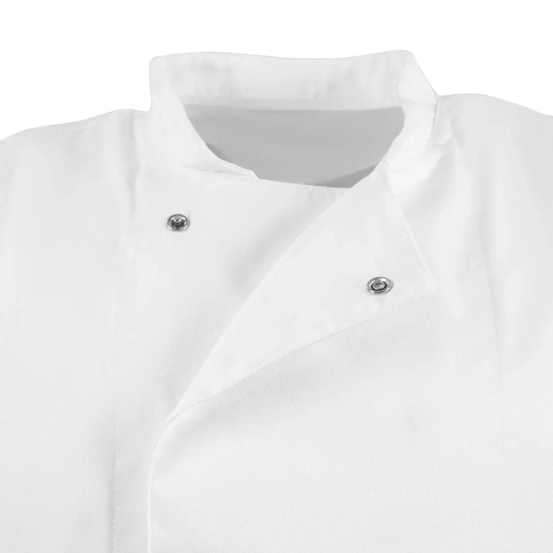 BB578-XL Whites Unisex Atlanta Chef Jacket White Teflon Size XL - JD Catering Equipment Solutions Ltd
