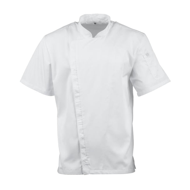 BB669-L Chef Works Cannes Short Sleeve Chefs Jacket Size L JD Catering Equipment Solutions Ltd
