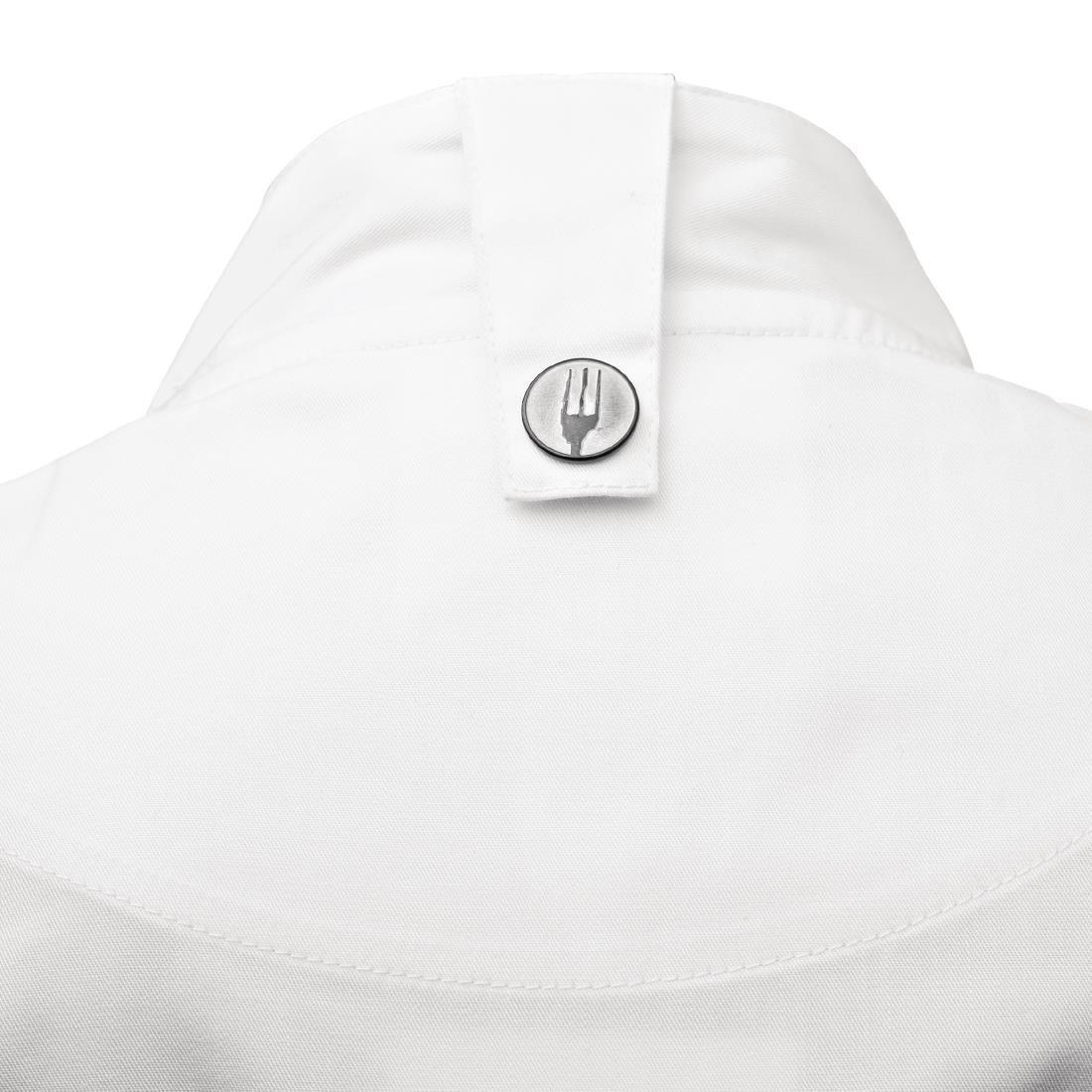 BB669-M Chef Works Cannes Short Sleeve Chefs Jacket Size M - JD Catering Equipment Solutions Ltd