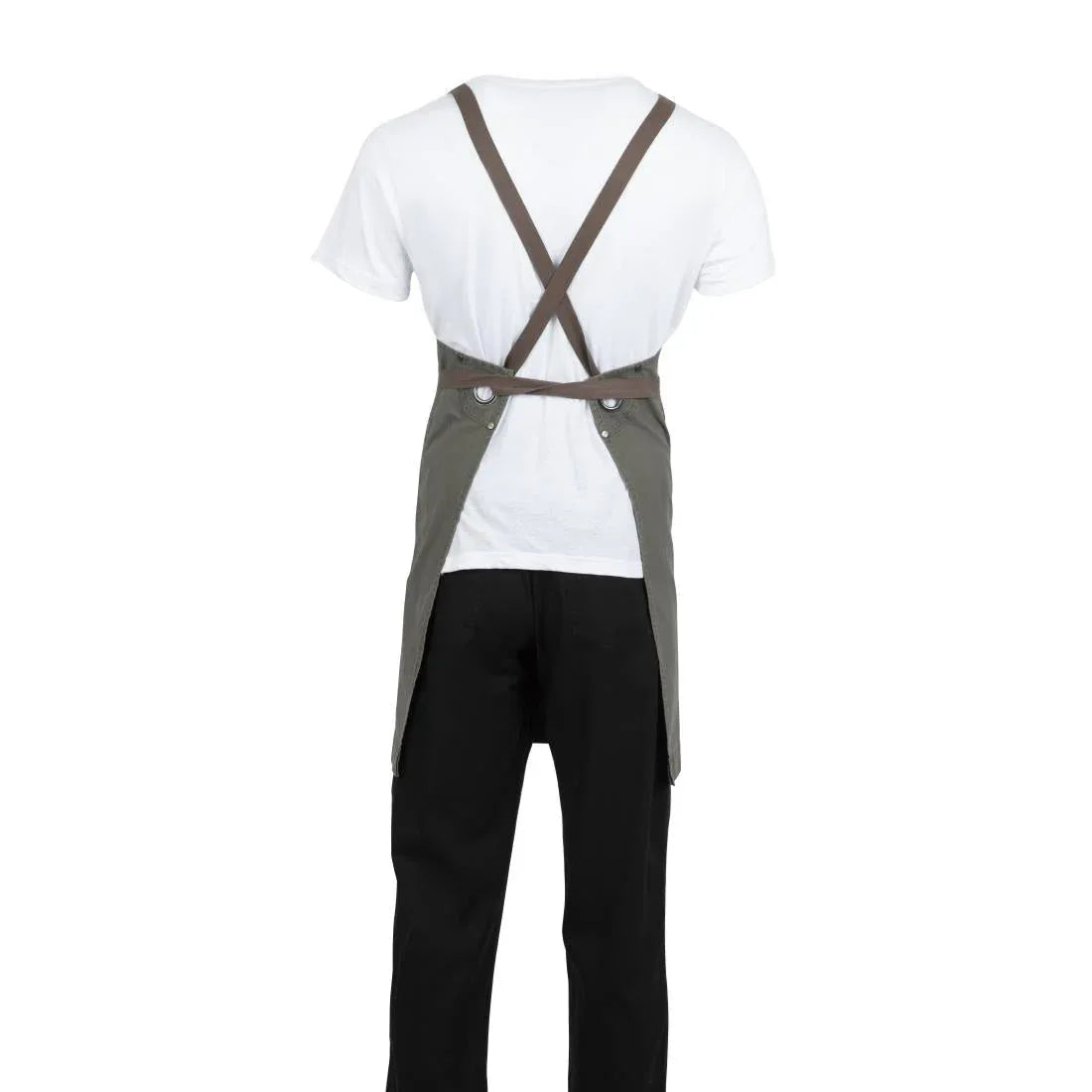 BB684 Southside Cotton Canvas Bib Apron Khaki - JD Catering Equipment Solutions Ltd