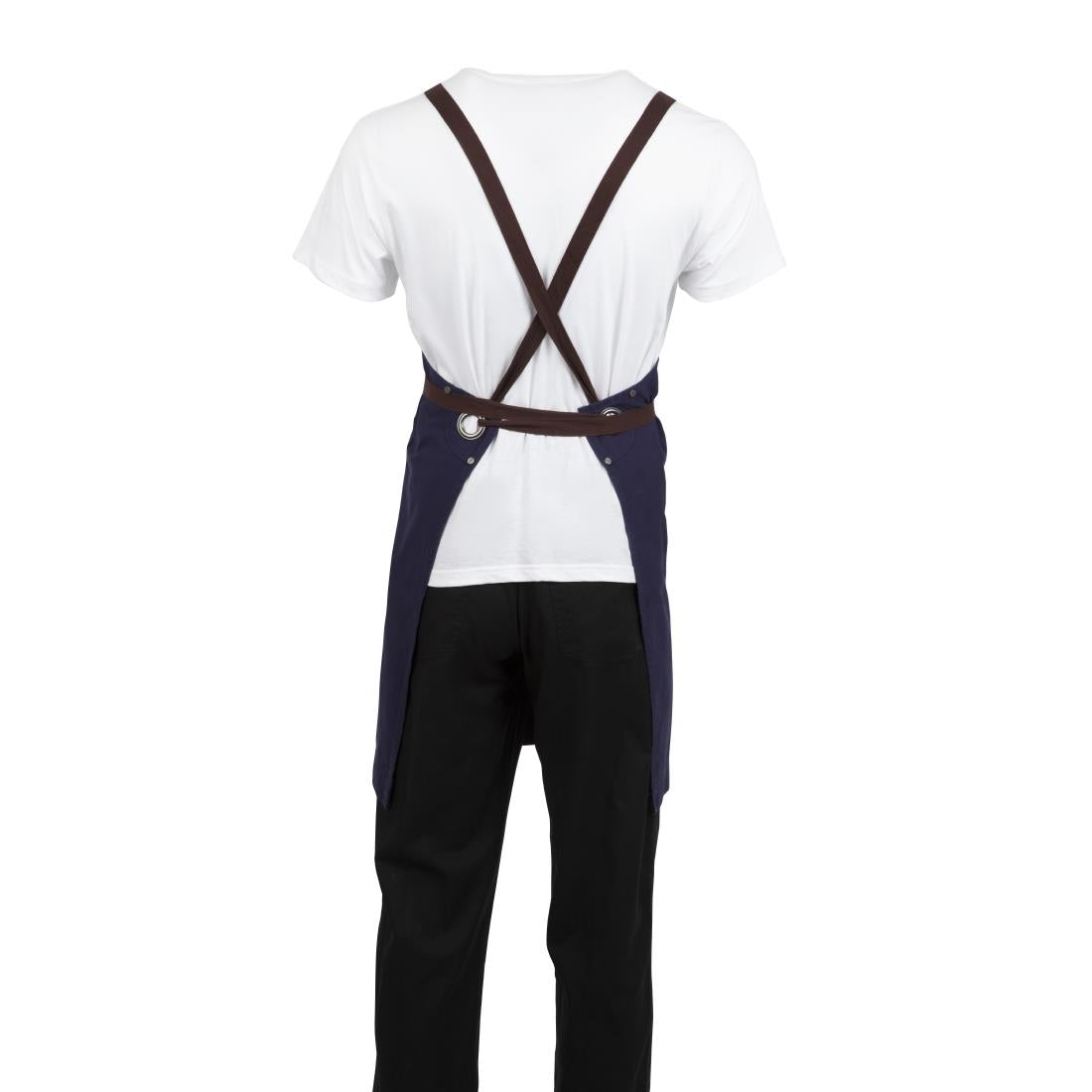 BB686 Southside Cotton Canvas Bib Apron Navy JD Catering Equipment Solutions Ltd