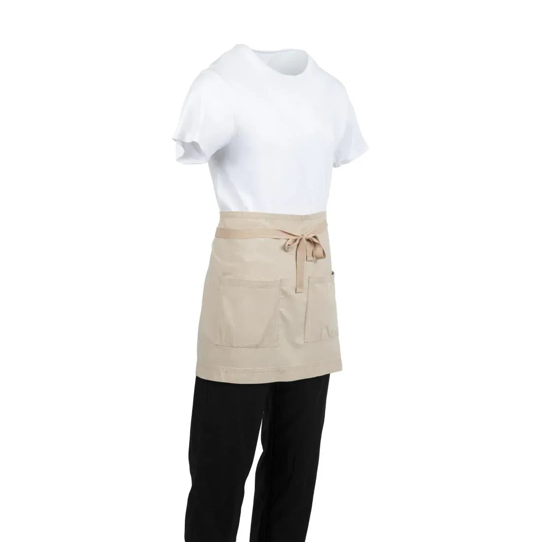 BB688 Southside Cotton Canvas Waist Apron Stone - JD Catering Equipment Solutions Ltd